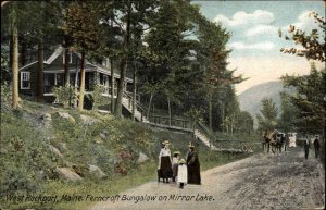 WEST ROCKPORT ME Ferncroft Bungalow on Mirror Lake c1910 Postcard