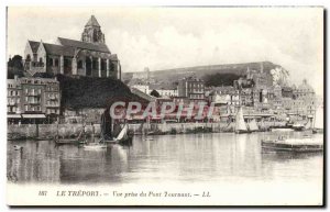 Old Postcard Treport Vue Prize Du Pont Tournant