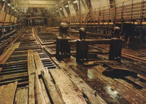 Upper Deck of Warship Wasa War Military Ship Stockholm Postcard