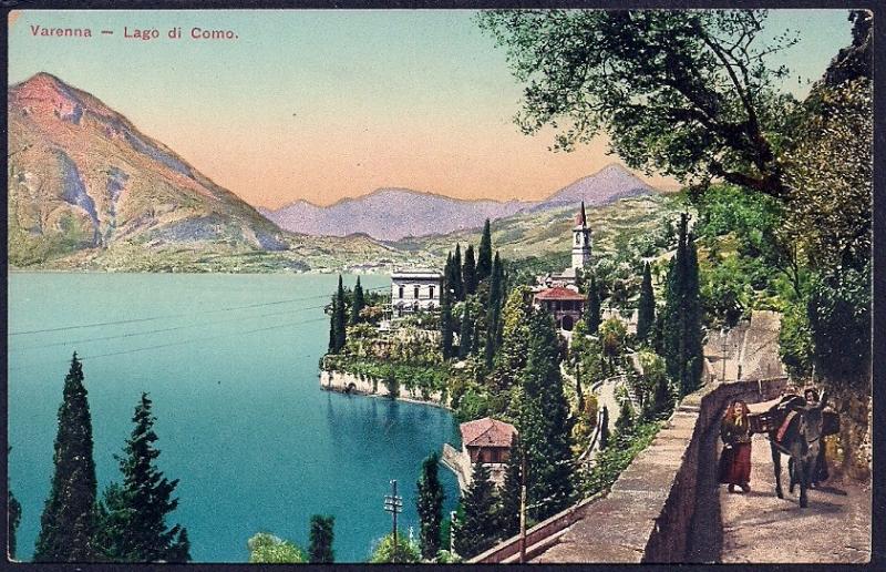 Varenna Lake Como Lombardy Italy unused c1910's