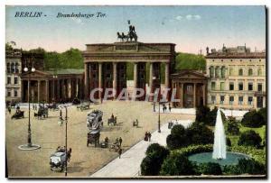 Postcard Old Berlin Brandenburger Tor