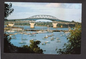 NZ Harbour Bridge  Auckland New Zealand nr Australia Postcard Boats