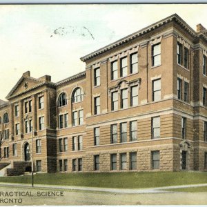 1908 Toronto, Ontario, CA School of Practical Science Litho Photo Postcard A35