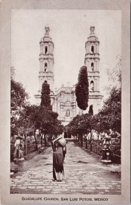 Guadalupe Church San Luis Potosi Mexico Today Advertising Postcard H58