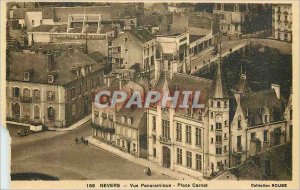 Old Postcard Nevers Panoramic Place Carnot