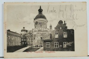 Sweden Gripsholm Borggarden c1902 Postcard I8