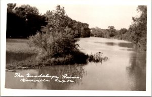 Real Photo Postcard The Guadalupe River in Kerrville, Texas