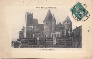 BF16384 carcassonne tour pinte et chateau france front/back image