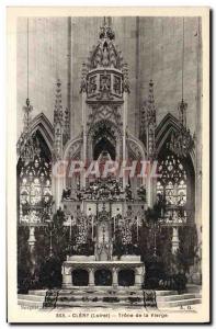 Old Postcard Clery Throne Of The Virgin