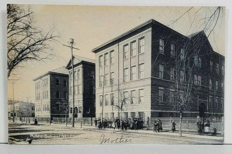 Elizabeth NJ Public School udb Early View Postcard O8