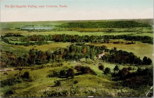 Qu'Appelle Valley near Cutarm Saskatchewan SK Sask Postcard E79