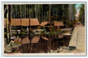 Suriname South Africa Postcard Weyne-Weg Bridge River c1920's Unposted