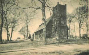 Postcard Maryland Princess Anne Manokin Presbyterian Church Art Photo 23-1165