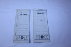 Lot of 2 Unused Vintage 1951 Series Land Contract Forms No. 213