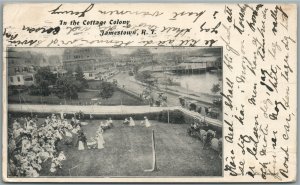 JAMESTOWN RI THE CORRAGE COLONY ANTIQUE POSTCARD