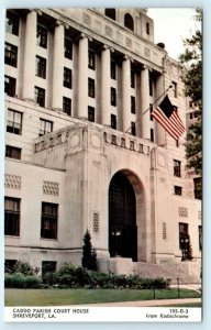 SHREVEPORT, LA Louisiana ~ Caddo Parish  COURT HOUSE  c1950s  Postcard