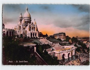 Postcard The Sacred Heart Basilica, Paris, France