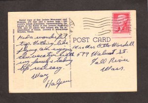 TX San Jacinto Monument & Museum Houston Texas Postcard