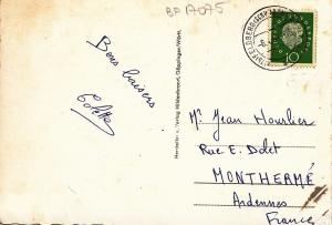 BF17075 feldberg im schwarzw feldsee  germany front/back image