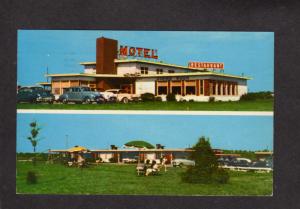 VA Tourinns Motel Restaurant Kiptopeke Beach Virginia Postcard Ferry to Norfolk