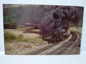 Railroad Postcard Western Maryland 1119 Locomotive Steam Train Corriganville