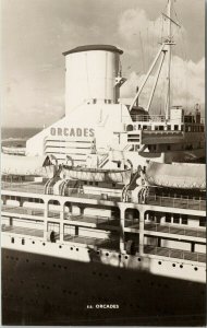 SS 'Orcades' Orient Liner Ship Unused Real Photo Postcard G46