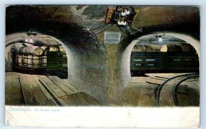 Tuck~ The Illinois Tunnel CHICAGO Postcard