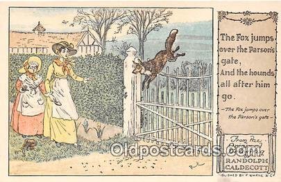 Fox Jumps Over the Parson's Gate Randolph Caldecott's Pictures Unused 