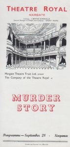 Murder Story Ludovic Kennedy Rare Theatre Royal Margate Kent Programme