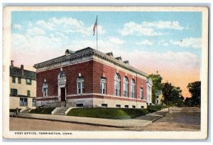 c1910 Post Office Building Torrington Connecticut CT Vintage Antique Postcard