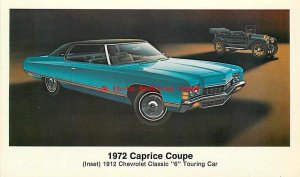 Advertising Postcard, Chevrolet 1972 Carpice Coupe