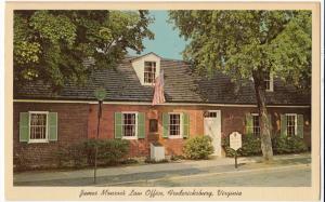 James Monroe Museum and Memorial Library, Fredericksburg, Virginia, Postcard