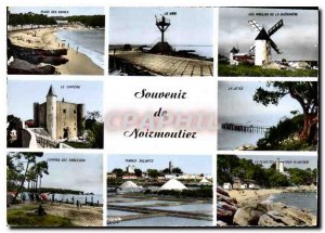 Postcard Modern Noirmoutier Remembrance Moulins wind Beach Ladies The Gois Th...