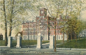 Postcard Massachusetts Worcester Clark University Lundborg #1065 23-4171