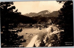 RPPC, View Overlooking Red River NM Vintage Postcard V17