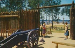 Cannon at Old James Fort Entrance - Jamestown VA, Virginia