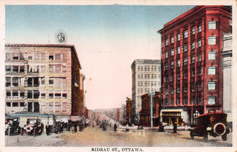 Rideau Street, Ottawa, Ontario, Canada, Early Postcard, Unused