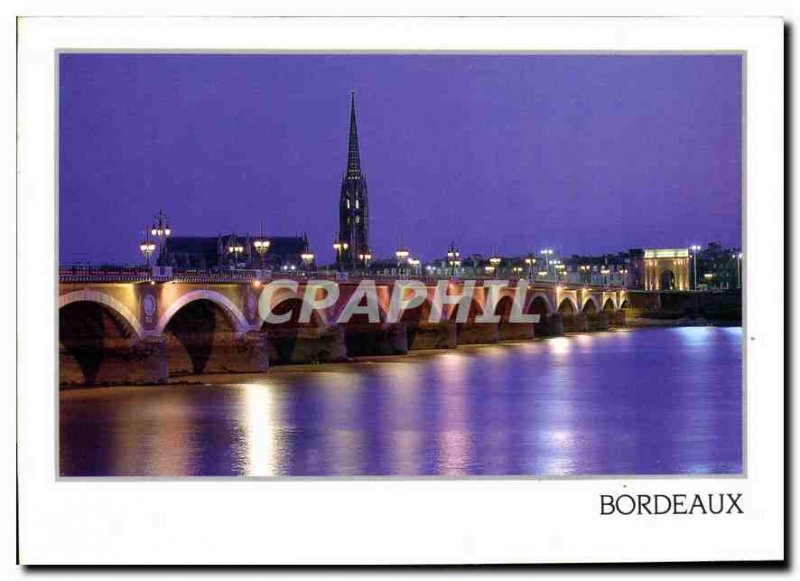 Postcard Modern Bordeaux the Stone Bridge