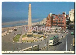 Modern Postcard The Cenotaph and Metropole Hotel Blackpool