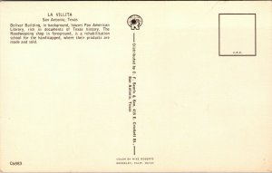 Vtg 1960s La Villita Bolivar Building San Antonio Texas TX Chrome Postcard