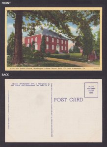 Postcard, United States, Alexandria VA, Old Pohick Church