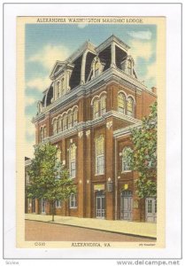 Alexandria Washington Masonic Lodge, Alexandria, Virginia, PU-1940