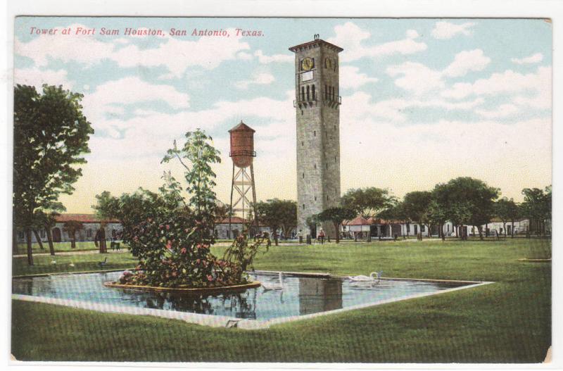 Fort Sam Houston Tower San Antonio Texas 1910c postcard