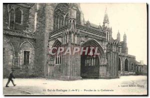 Postcard Dol de Bretagne Old Porch of the Cathedral