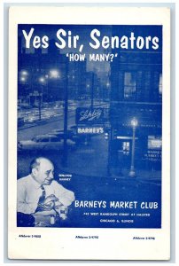 The Town Crier Barney's Market Club Chicago Illinois IL Vintage Postcard