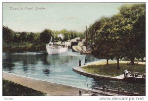 Ship, Trollhatte Canal, Sweden, 1900-1910s