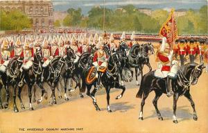 UK Trooping Colour Household Calvary London England Tuck Oilette Postcard