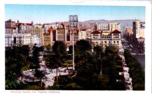 Los Angeles, California - A view of Pershing Square - c1920