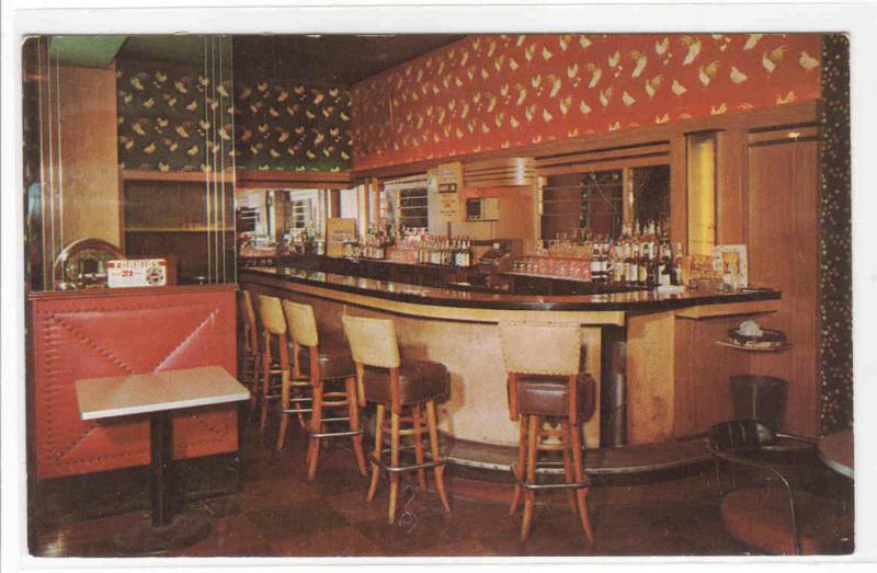 Hotel Fenlon Cocktail Lounge Bar Jukebox Rhinelander Wisconsin postcard