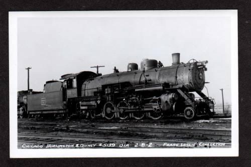 Chicago Burlington Quincy Train Railroad RR Real Photo Postcard Engine 5139 PC